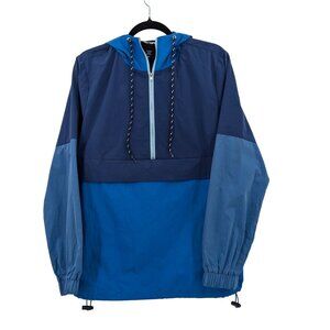 Colorblock Windbreaker Hoodie Men Size M Pullover Streetwear Gorpcore Hot Topic